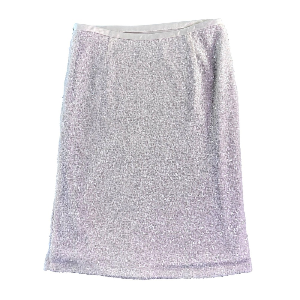 Sunday‎ in Brooklyn Sequin Pencil Skirt Champagne Pink Sparkle Midi Size 4